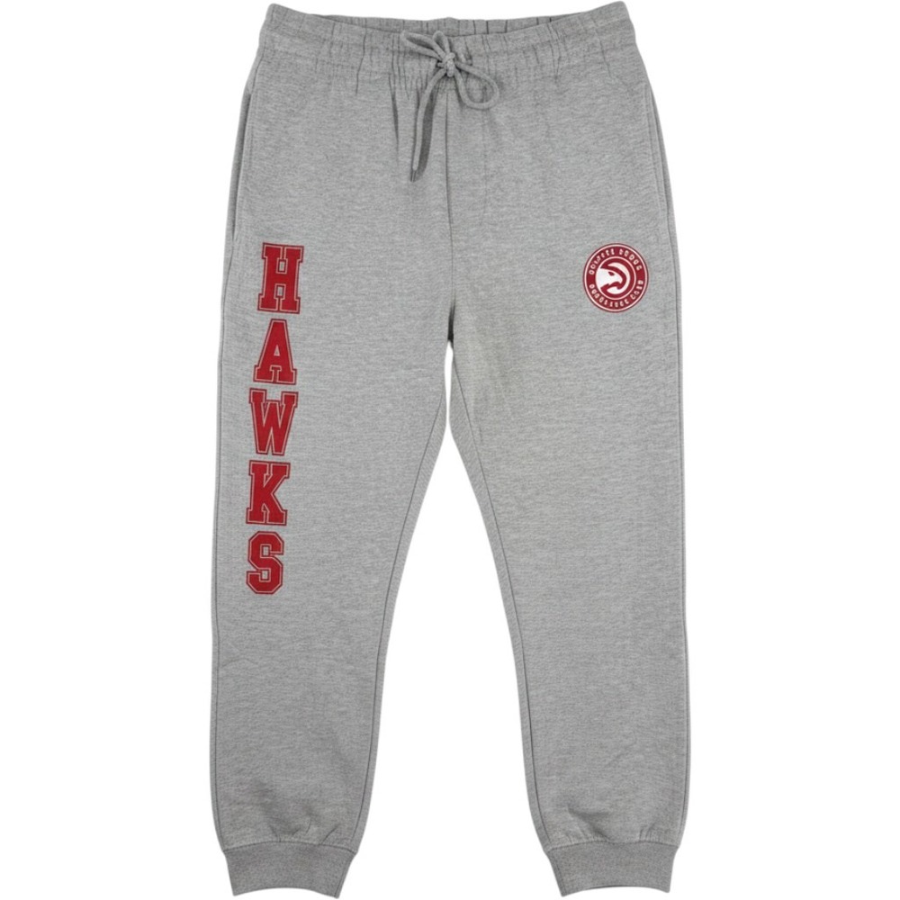 Icer NBA Atlanta Hawks Grey Jogger Sweatpants Fleece Pants Mens XLarge NEW